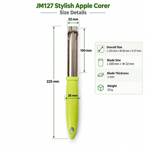 ที่คว้านแอปเปิ้ล JM127 ดีไซน์ทันสมัย ทำจากสแตนเลส ใช้สำหรับคว้านแกนแอปเปิ้ล ลูกแพร์ ทำขนม น้ำผลไม้ สลัด และเตรียมอาหาร - Product Image 5