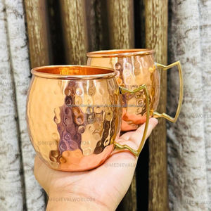 Taza de cobre con aspecto de taza de cobre puro para beber café y té disponible a precio mayorista de India Expert - Product Image 3