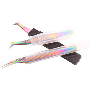 Nouveauté : Pince à épiler pour extensions de cils en acier inoxydable, emballage en tube, écologique, outil de beauté professionnel - Product Image 2