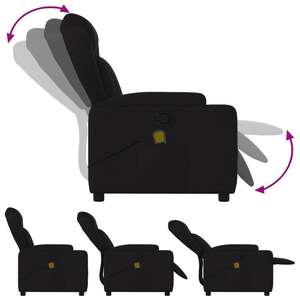 Fauteuil de massage inclinable noir - Product Image 5