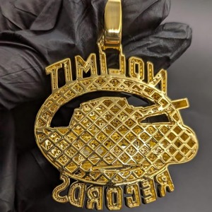 Colgante No Limit Records con Cristales de Imitación, Amuleto Hip Hop, Joyería para Hombre, Regalo - Product Image 6