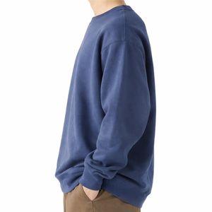 Sweat-shirt à capuche pour homme 100% coton polaire léger respirant séchage rapide coupe ample décontracté 2 pièces - Product Image 5