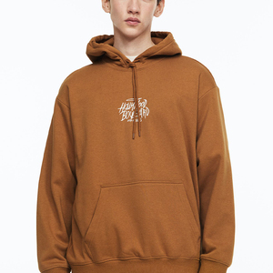 Sweat-shirt à capuche uni en molleton épais de qualité supérieure, nouveau design, 100 % coton, coupe ajustée - Product Image 4