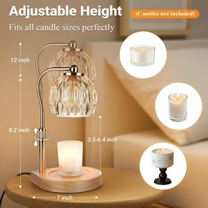 Lampada Scaldacera Regolabile in Altezza con Timer e Dimmer, Decorazione Accogliente per la Casa, Regalo per Mamma e Donne, Scaldacera per Nuova Casa - Product Image 2