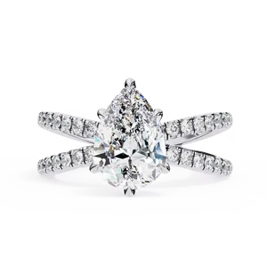 Luxury Lab Grown Diamond Halo <b>Ring</b> in Solid <b>Gold</b> Round Cut Engagement Wedding Anniversary Gift for Women and <b>Men</b> and Gift Giving - Product Image 5