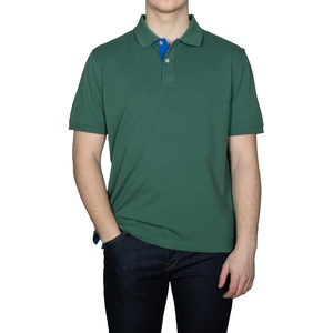 เสื้อโปโลผู้ชายผ้าคอตตอนผสมน้ำหนักเบา ดีไซน์ลำลองทรงปกติ - Product Image 1