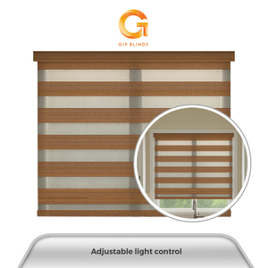 Mejor Proveedor de Persianas Zebra con Protección Solar del 50%, Color Marrón ZB91504 198x183cm, para Hogar y Oficina, Superventas en Malasia, Calidad OEM B2B - Product Image 3
