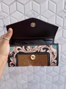 Nueva Cartera de Cuero con Grabado a Mano 2026, Cartera de Cuero Vacuno con Estilo, Cartera de Cuero Occidental Multiusos - Product Image 5