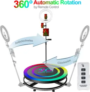 Hot Sales New Design Operation 360 Camera Video Photobooth Machine Slow Motion Automatic 360 Photo Booth 115cm