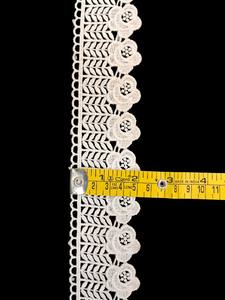 Hot selling Floral Embroidered polyester <b>Lace</b> <b>Fabric</b> Trim Quick-Dry Eco-Friendly Breathable Lightweight for for dress and kurti - Product Image 5