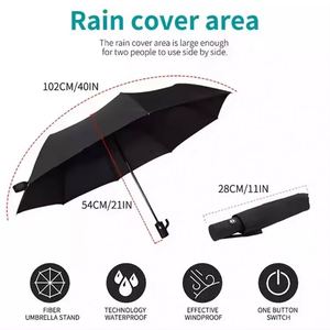 Promotion High Quality Portable Travel Outdoor Cheap Rain and <b>Windproof</b> 8 Bone Automatic 3 Collapsible <b>Umbrella</b> - Product Image 3