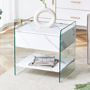 <b>Bedside</b> Table with Drawers Nightstands Product - Product Image 2