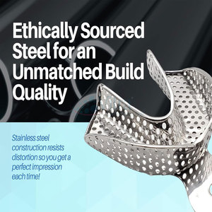 Plateaux d'empreinte dentaire en acier inoxydable, porte-dents, plateaux d'empreinte dentaire très demandés - Product Image 2