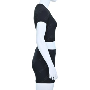 Conjuntos de ropa deportiva para mujer: Top corto con espalda hueca y shorts/leggings para gimnasio - Product Image 6