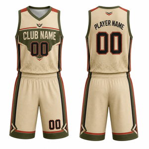 Uniforme de basket-ball personnalisé, imprimé par sublimation, polyester respirant, unisexe adulte, nom du club, design 00 - Product Image 1