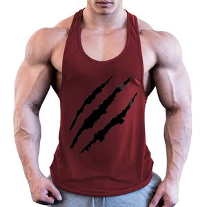 Débardeurs de sport en coton pour hommes, personnalisables, écologiques, séchage rapide, 4 saisons, vêtements de fitness musculaire, service OEM - Product Image 1