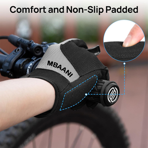 Gants de vélo de montagne, gants de cyclisme à doigts entiers, antidérapants, absorbant les chocs et compatibles avec les écrans tactiles pour le vélo de route, le VTT et les activités de plein air - Product Image 4