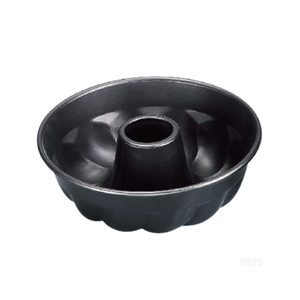 Moule à gâteau Bundt antiadhésif noir de 7 pouces, moule à pâtisserie cannelé pour gelée, gélatine, Chocoflan, flan, fabriqué à Taïwan - Product Image 1
