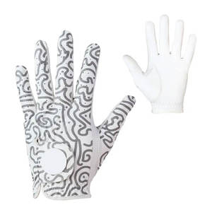 Guantes de Golf Unisex de Alta Calidad, Cuero Genuino Cabretta, Protección UV, Logotipo Personalizado, Diseño de Bandera Americana - Product Image 1