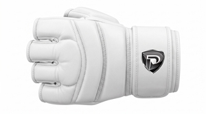 ถุงมือ MMA Dumela International EVO หนังสีขาวด้าน ระบายอากาศได้ดี ปรับแต่งได้ คุณภาพสูง ป้องกันได้ทุกฤดู - Product Image 1
