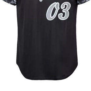 Maillot de baseball Scorpions pour homme, noir, manches camouflage, numéro 03, en polyester anti-humidité, coupe classique, manches courtes - Product Image 2