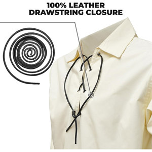 Chemise Jacobite OEM ODM pour hommes, chemise écossaise Ghillie Kilt à manches longues, chemise médiévale Renaissance Pirate à lacets - Product Image 4