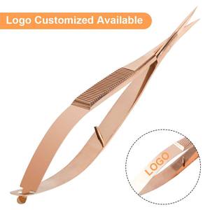 Tijeras de Manicura de Acero Inoxidable, Hoja Curva, Punta Afilada, Herramienta de Belleza Profesional, Mango de Cerámica, Cuidado de Uñas - Product Image 4