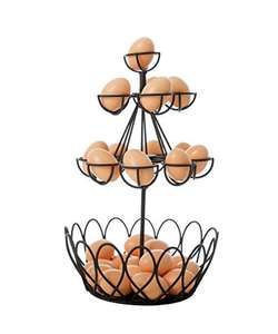 Support à œufs en fer de style farmhouse pour une décoration de cuisine rustique, créant un look traditionnel chaleureux tout en organisant les œufs - Product Image 6