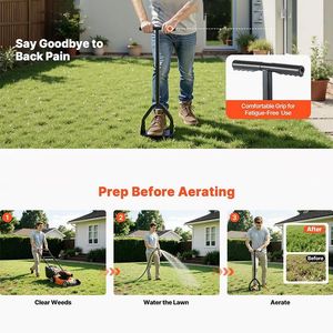 Aeratore Manuale da Giardino per Prato, per Aerare il Terreno e Migliorare la Crescita delle Piante - Product Image 3