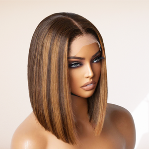 Extensiones de cabello liso de hueso de espejo Rubio Piano duradero saludable de lujo 100% pelucas de cabello crudo vietnamita puro cabello alineado con cutícula - Product Image 1