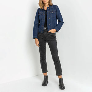 Nouvelle collection hiver 2026 : Veste en jean coupe-vent écoresponsable personnalisable pour femme – Prête à porter - Product Image 2