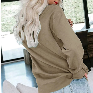 Sudadera extragrande de lana personalizada, estilo streetwear, talla grande, con servicio OEM, nuevo diseño, para mujer, en venta en línea. - Product Image 3