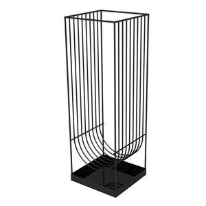 Porte-parapluie en métal noir de qualité supérieure avec plateau anti-goutte amovible pour la maison, le bureau et les espaces commerciaux - Product Image 4