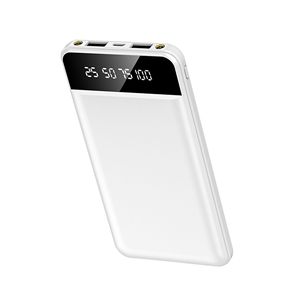 Power Bank Sottile da 10K mAh con 2 Porte USB e Torcia LED, Pratica Stazione di Ricarica da Viaggio - Product Image 1