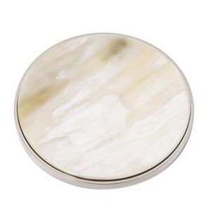 Posavasos de Cuerno Artesanal de la India, la Mejor Calidad, Color Natural, Forma Cuadrada, 4x4 Pulgadas, 10mm/8mm de Grosor, Estilo Moderno para el Hogar - Product Image 2