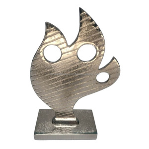 Escultura decorativa de aluminio con acabado de níquel para decoración del hogar Escultura de metal Artículos de regalo de Diwali - Product Image 4