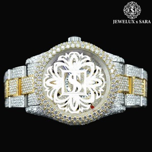 Top Selling Fully Iced Out Mossinate Moissanite Diamond Watch for Birthday and Anniversary Mechanical ETA Stainless Steel Unisex - Product Image 2