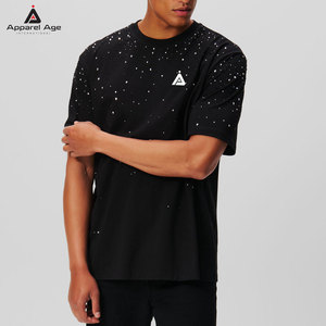 Chemise pour homme de qualité supérieure avec strass, chemise à contraste de couleurs avec strass, fabriquée avec les meilleurs matériaux en gros - Product Image 1