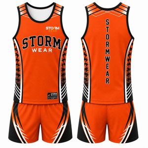 Uniforme de Atletismo de Poliéster de Secado Rápido OEM, Impresión por Sublimación Completa, Uniforme de Atletismo OEM ODM, Suministro de Fábrica STORM WEAR - Product Image 1