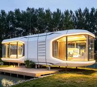 Capsule spatiale insonorisée et étanche, chambre ciel étoilé, villa préfabriquée pour camping extérieur, maison de villégiature personnalisée, pod modulaire de loisirs