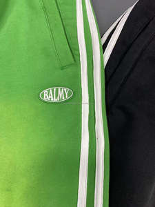 Personalizado Sun Faded ácido lavado pantalones de chándal pantalones de Jogger para hombres de gran tamaño Track Baggy rayas pantalones de chándal Formal fabricante - Product Image 5