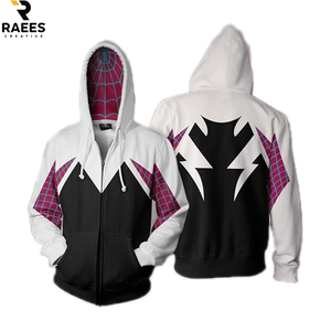 Nouvelle Arrivée Sweat à Capuche Décontracté Zippé 100% Coton Thermique Léger Uni avec Cordon de Serrage - Product Image 1