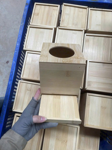 Porte-boîte à mouchoirs en bambou durable, boîte à mouchoirs en bois minimaliste pour la décoration de la maison, de la salle de bain et de l'hôtel - Product Image 3