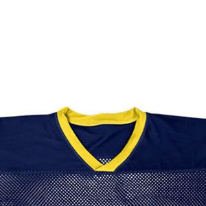 INDEX Maillot de football américain pour homme, col en V, manches courtes, maille bleue, numéro 35, respirant, coupe régulière - Product Image 6
