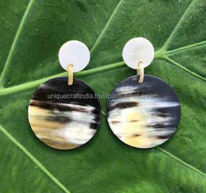 Nouveau élégant dernière conception corne de buffle boucle d'oreille femmes nouvelle mode bijoux boucle d'oreille pour les acheteurs en gros par UCI - Product Image 6