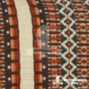 Tapis de selle d'équitation de dressage occidental lourd et confortables durables en laine de Nouvelle-Zélande avec rembourrage en coton pour les spectacles équestres - Product Image 1