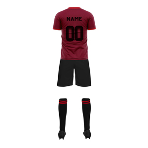Latest Men's Blue Soccer Uniform Set Short Sleeve V-Neck Geometric Print Moisture Wicking Polyester Adult Size <b>Athletic</b> Fit - Product Image 4