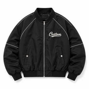 Men's Bomber Jacket Premium Quality Windproof Lightweight Casual Outerwear Streetwear Fashion Jacket - Product Image 1