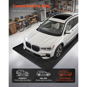 Tappetino di Contenimento in PVC Resistente e Impermeabile 8 ft x 20 ft, Antiscivolo per Garage, Pulizia Auto e Protezione Carico - Product Image 2