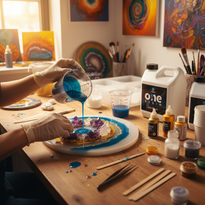 Resina Epoxi Metálica para Pisos Decorativos y Arte en Resina, Resina Epoxi con Efecto Metálico de Alto Brillo, Sistema de Recubrimiento Epoxi de Diseño - Product Image 2